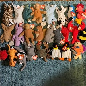 25 bundle - Vintage Teenie Beanie Babies 1st Gen.